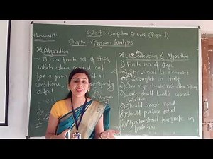 Algorithm & Its Characterisitcs - 11th Computer Science