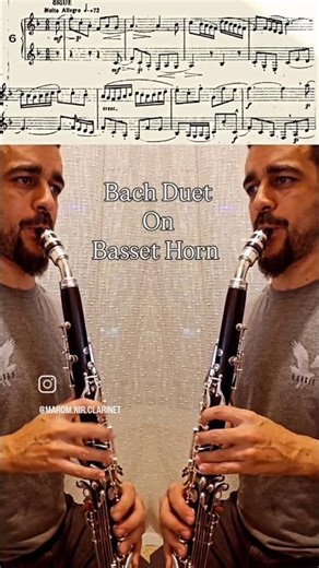 Bach performed on Basset Horn #bassethorn #clarinetduet #bach #divine #clarinet #jcbach