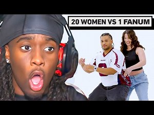 Kai Cenat Reacts to 20 Women vs 1 Fanum