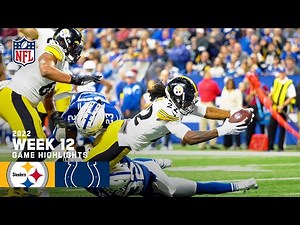 Pittsburgh Steelers vs. Indianapolis Colts | 2022 Week 12 Game Highlights