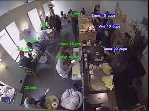 AI being used to track employee productivity and the time spent by customers at a coffee shop. #AI can be used to analyse the on going activities of the customers as well employees and enhance the productivity of your business. The capabilities of AI to enhance your business are so underestimated by the majority. #artificalintelligence #BusinessGrowth | Secure Your Hacks