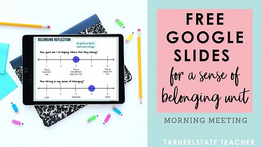 Free Morning Meeting Google Slides and Belonging Activities for SEL in the Classroom — Tarheelstate Teacher