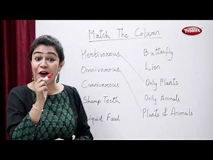 CBSE Class 3 Science : Eating Habits of Animals | Match The Column | Science Activities For Kids