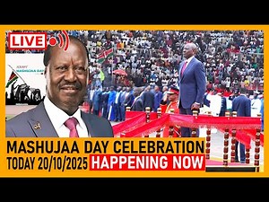 🔴LIVE : MASHUJAA DAY CELEBRATION IN ITHOOKWE STADIUM, KENYAN'S SELEBRATE RAILA ODINGA AS ONE OF..