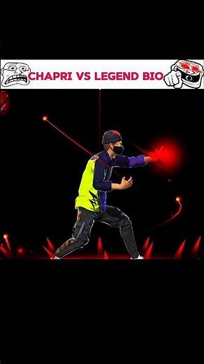 CHAPIRI VS LEGEND BIO ☠️ #freefire #trnding
