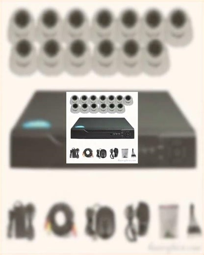 13PCS 5MP Hybrid Indoor Camera Surveillance Kit - Complete Setup with DVR, Storage, and Accessories