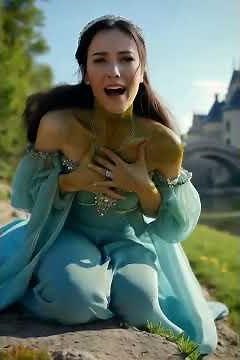 Female Frog Transformation #VFX #Shorts #Magic