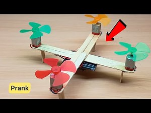 "How to Make a Mini Drone at Home | Easy DIY Project for Beginners ✈️ #Science #Experiment"