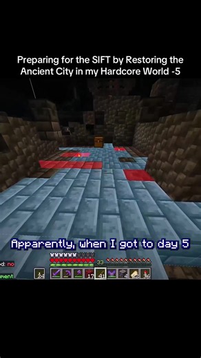 Preparing for the SIFT by Restoring the Ancient City in my Hardcore World -5