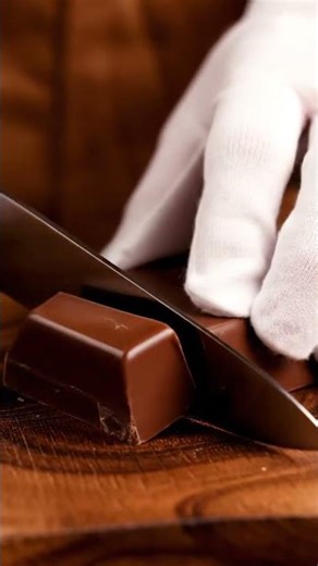 ASMR Soft Chocolate Cutting #asmr #chocolatecutting #chocolate