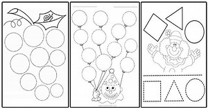 230 Fichas Grafomotricidad con Figuras Geométricas - Portal de Educación