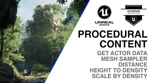 【中配】UE5 PCG实用教程：与Actor交互并使用他们的数据 程序化环境生成