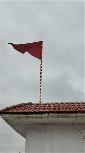 🚩🙏धर्म ध्वजा घर पर...#rammandir #ayodhya #shortsfeed #shorts #tranding #viral #ytshorts #sanatan