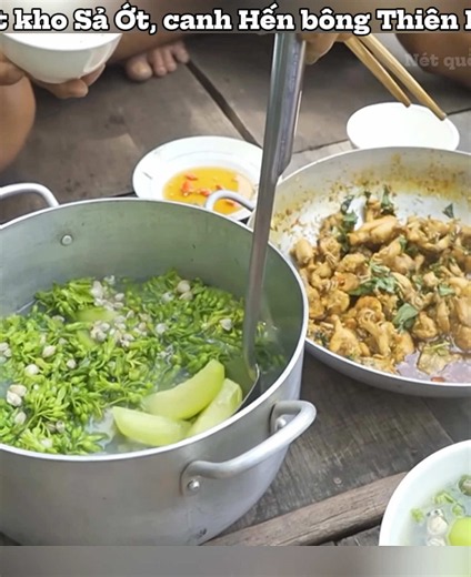 Bù Tọt kho Sả Ớt, canh Hến bông Thiên Lý. #netque #nauan #monandanda #amthucmientay #monanmientay