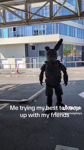 I hate this costume #cosplayer #springtrap #fnaf #cosplay