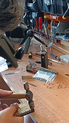 🔨 Sometimes I simply need a HAMMER | Echo Tremolo Harmonica Restoration ✨ Join me in the workshop for a timelapse restoration of a classic Hohner Echo Tremolo harmonica. From cleaning and repairing to fine-tuning, watch as this beautiful vintage instrument is brought back to life. 🛠️✨ Watch full video here: https://youtu.be/EjR9byuD4ck 🔔 Like, Share & Subscribe my Youtube Channel for more harmonica performances, traditional Irish stories, and expert tips! #reels #HarmonicasIreland #CathalJohn