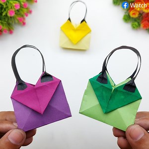 20K views · 227 reactions | Watch how to make paper bag step by step. DIY handmade paper toy making very easy. #crafts #papertoy #manualidades | Creative Art & Craft Ideas | Facebook