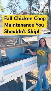 Fall Chicken Coop Maintenance You Shouldn’t Skip!