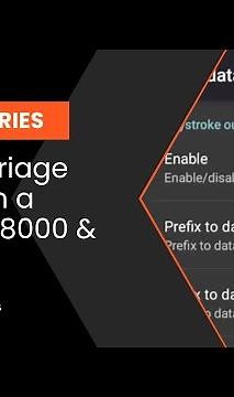 How to do a Carriage Return (auto enter) on a Zebra TC8000 & TC8300
