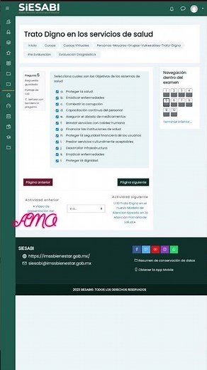 Trato Digno en los servicios de salud, Evaluación Diagnóstica #cursosvirtuales #sectorsalud #SiESABI