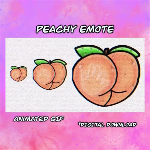 Peachy GIF EMOTE - Etsy