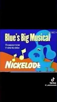 A rare Blue’s Clues Blue Big Musical Movie Promo
