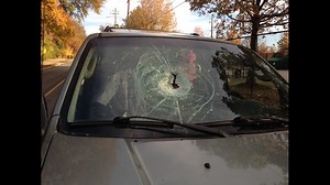 Mother: hurled brick shattered car windshield