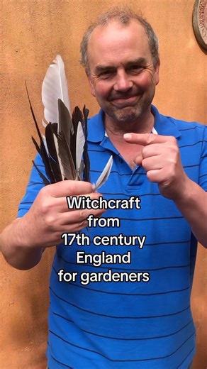 I hope I didn’t scare you. Witchcraft from 17th century England using feathers and a potato. Alternatively…how to dangle a potato covered in feathers over your crops to act as a bird scarer. 😂 It works really well at keeping birds off your fruit and veggies in the kitchen garden #gardening #gardeningtips #gardeninghacks #birdscarer | Simon Akeroyd Garden Writer