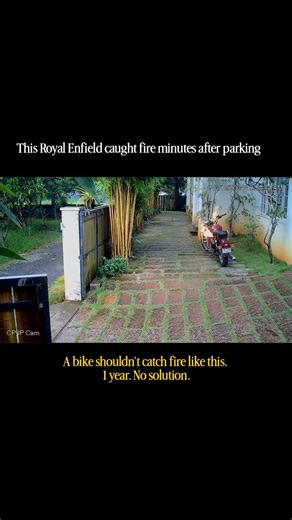Royal Enfield Fire Accident @royalenfield @OrientalInsurance121 No resolution after 1 Year
