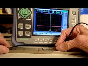 Ultrasonic 45 degree shear wave OD connected flaw tip sizing