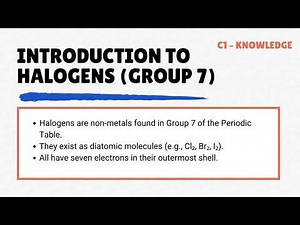 Edexcel-IGCSE-Chemistry:Group 7 – Halogens