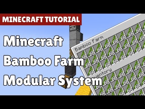 How to Build Easy Automatic Bamboo Modular Farm Minecraft 1.21+ | Java & Bedrock Edition