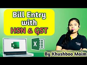 Excel Bill Entry with HSN & GST | आसान तरीका Step by Step | Excel Tutorial 2025