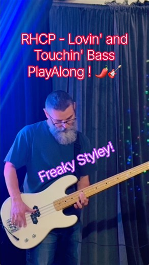 RHCP - Lovin' and Touchin' Bass Play Along! 🌶️🎸 #shorts #bass #bassguitar