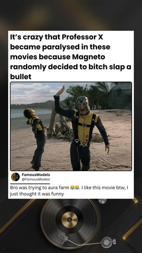 It's crazy that Professor X became paralysed in these movies because Magneto randomly decided to