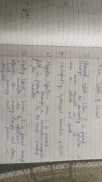 Electricity class 10|Electricity short notes|Three Effects of Current|NCERT Complete notes|CBSE 2026