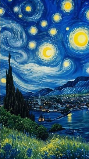 Van Gogh’s Starry Night Brought to Life | A Masterpiece in Motion