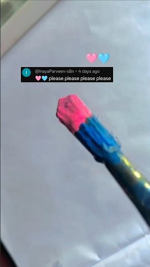 pink and blue colouring different colour flower#shorts #trending #art