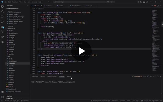 Upgraded 2D Physics Engine with Convex Polygons and Joints | Aryan Vala posted on the topic | LinkedIn