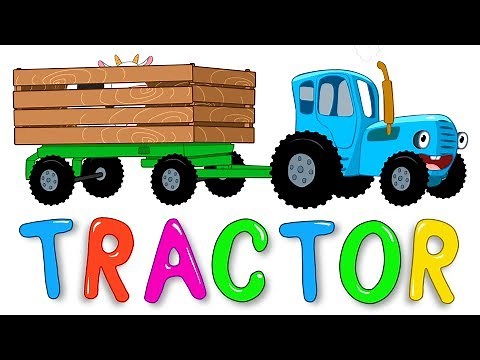 THE BLUE TRACTOR | IN THE FIELDS | Nursery rhymes and kids songs
