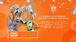 🌟 Join us in celebrating 20 years of A Place in the Sun Live Exhibitions in 2025! 🌟 For twenty years, we've helped house hunters find their dream overseas properties at our events 🌍 We're thrilled to announce that tickets for the 2025 A Place in the Sun Live Exhibitions are now on sale! 🌞🎫 Whether you're seeking the perfect holiday home or considering relocating abroad, get your tickets now and celebrate 20 years of matching buyers with properties worldwide! Book your tickets now: https://b