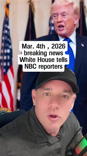 Breaking News: White House tells NBC reporters during an unscheduled press briefing #WhiteHouse #NBC #BreakingNews #PressBriefing #LiveUpdates #Politics #fyp #viral