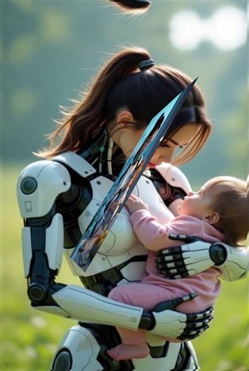 Would you trust this robot with your baby? 🤖👶 | #ai #robot #future