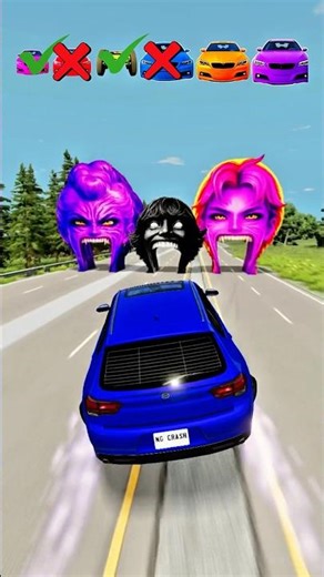 BIG & SMALL CARS vs MIRA x 67 x ABBY SAJJA DEMON #beamng #kpop