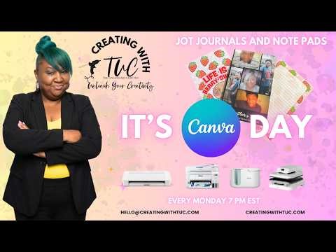 How to Create Jot Journals & Notepads | Canva Crafting Tutorial with TUC #diy #fyp #stationery