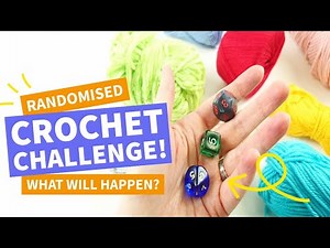 Fate Picked My Crochet Design! Never Could I Imagine the Finished Result! Dice Crochet Challenge 🎲🧶