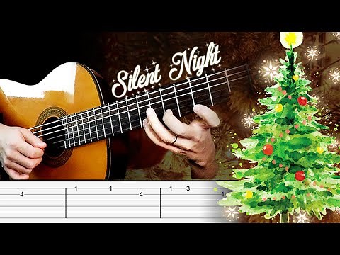 How to play SILENT NIGHT on guitar | Guitar Tab | Easy Tutorial