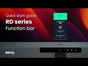 BenQ RD series monitor: Function bar quick start guide