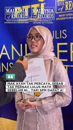 Mak ayaj tak percaya, sebab tak pernah lulus Math sebelum ni. SPM dapat A! | PTTI