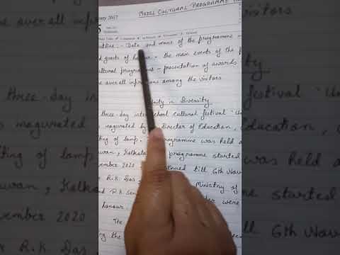 Cultural Programme Review for cl. 11 and 12 ( ISC Format.)